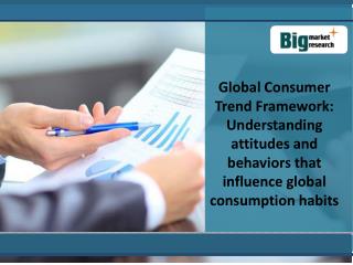 Global Consumer Trend Framework: Understanding attitudes and