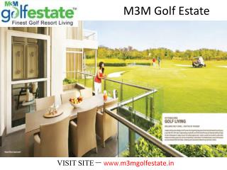 M3M Golf Estate New Housing Project