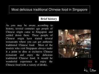 Most delicious traditional Chinese food in Singapore