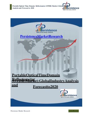 Portable Optical Time Domain Reflectometer (OTDR) Market: Gl