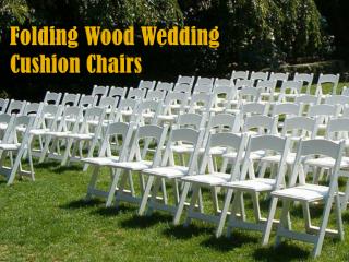 Folding Wood Wedding Cushion Chairs