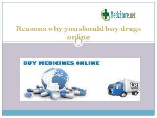 Reasons why you should buy drugs online