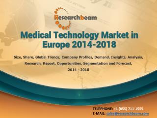 Medical Technology Market in Europe 2014-2018