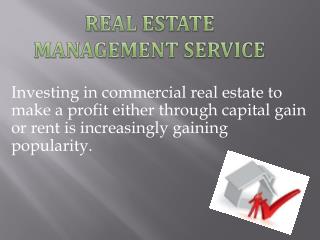 Real Estate Management Service