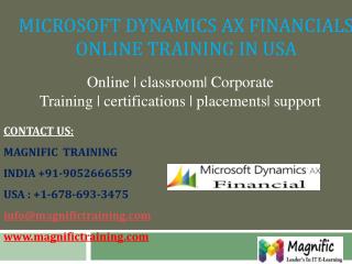 ms dynamics ax financial online training in uk