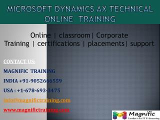 ms dynamics ax technical online training in canada