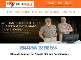 Pik Pak - Warehousing and Distribution