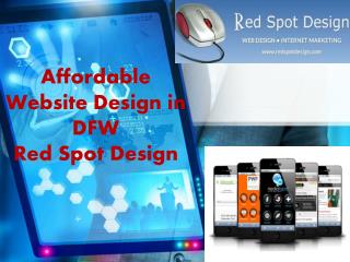 Affordable Website Design in DFW Red Spot Design