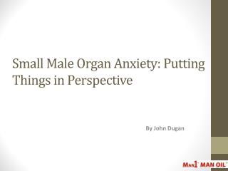 Small Male Organ Anxiety: Putting Things in Perspective