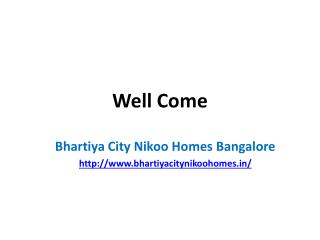 Bhartiya City Nikoo Homes