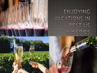 Enjoying vacations in best US wineries