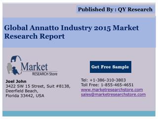 Global Annatto Industry 2015 Market Analysis Survey Research