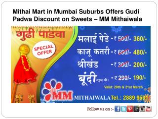 Mithai Mart in Mumbai Suburbs Offers Gudi Padwa Discount on