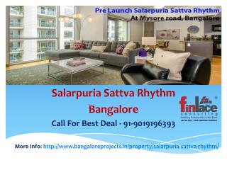 Salarpuria Sattva Rhythm, New Launch Price List, Bangalore