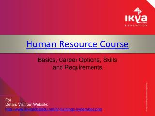 HR Training in Hyderabad - Ikya Global Edu
