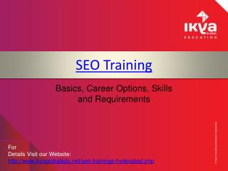 SEO Training in Hyderabad - Ikya Global Edu