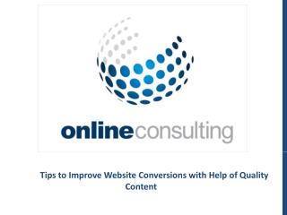 Website Conversions with Help of Quality Content