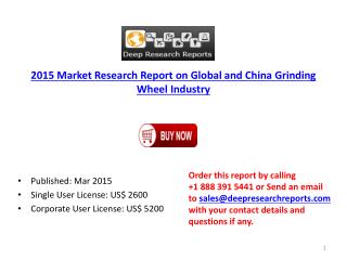 Global and China Grinding Wheel Industry Research Overview &