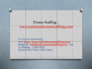 Promo Staffing - www.nationaleventstaffing.com