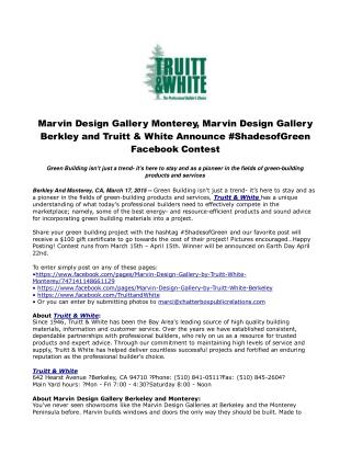 Marvin Design Gallery Monterey, Marvin Design Gallery