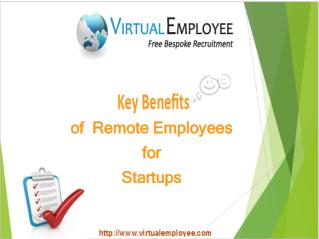 5 Key Benefits of Remote Employees for Startups