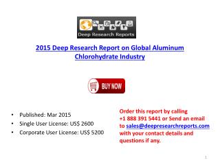 Global and Chinese Aluminum Chlorohydrate industry Raw Mater