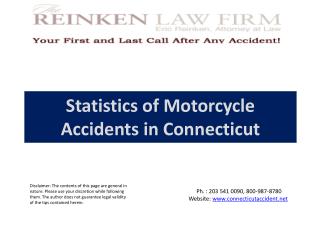 Statistics of Motorcycle Accidents in Connecticut