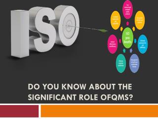 Do You Know about the Significant Role ofQMS