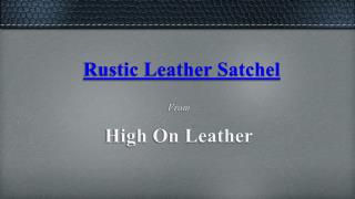 Vintage Leather Briefcase - High On Leather