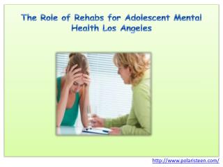 The Role of Rehabs for Adolescent Mental Health Los Angeles