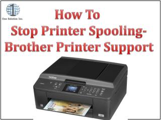 How To Stop Printer Spooling- Brother Printer Support