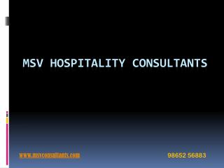 Hotel, Resort and Restaurant Consultants in India