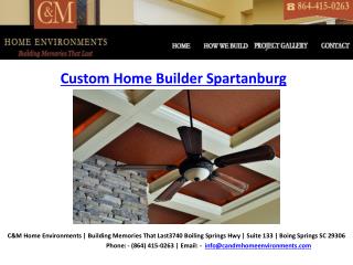 Home Builders Spartanburg