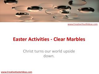 Easter Activities - Clear Marbles