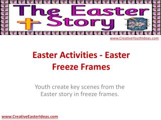 Easter Activities - Easter Freeze Frames