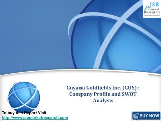 JSB Market Research: Guyana Goldfields Inc. (GUY) : Company