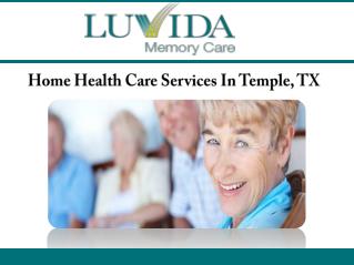 Home Health Care Services In Temple, TX