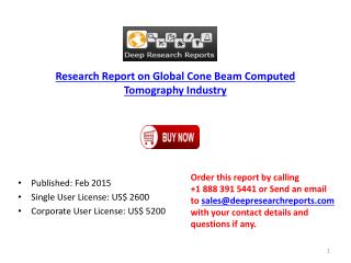 Global Cone Beam Computed Tomography Market Analysis to 2020