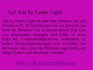 Entfernen Ads by Faster Light