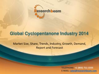 Global Cyclopentanone Market Size, Trends, Growth 2014