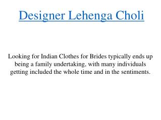 Designer Lehenga Choli