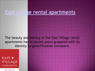 East village rental apartments