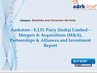 Aarkstore - E.I.D. Parry (India) Limited