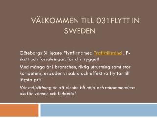 Flyttfirma Göteborg