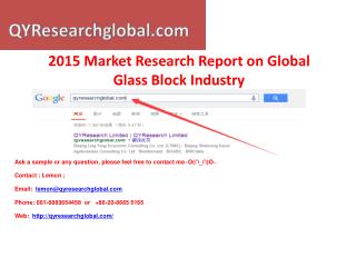 Global Glass Block Industry QYResearch Market Research Repor