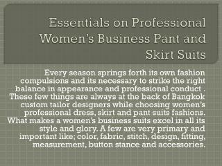 Essentials on Professional Women’s Business Pant and Skirt S