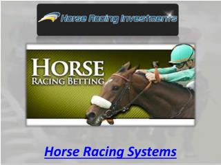 Horse Racing Systems