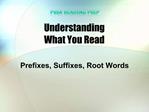 Understanding What You Read