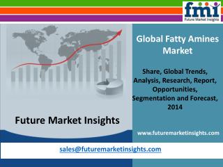 Fatty Amines Market – Global Industry Analysis and Opportuni