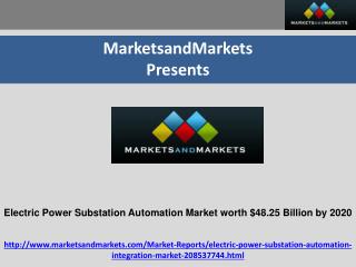 Electric Power Substation Automation Market